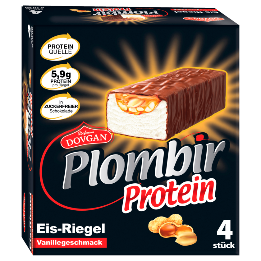 Dovgan Plombir Protein 280ml, 4 Stück